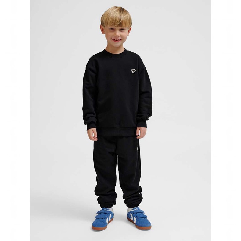 Hummel Jr Loose Crewneck Bee T-shirts Kinderen Zwart | 026679-748