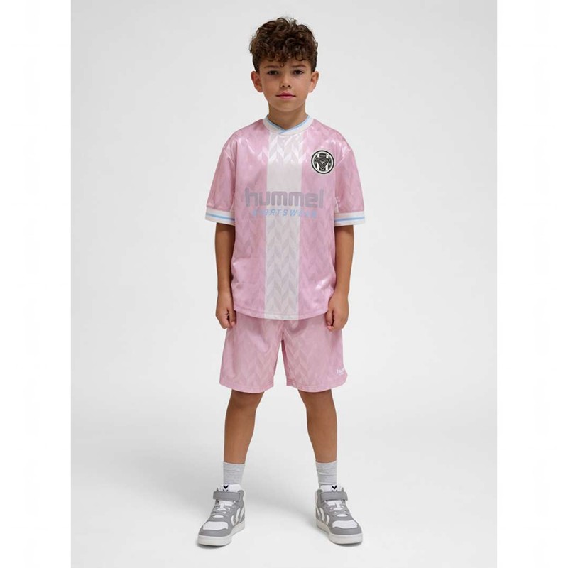 Hummel Jr Loose Fb Jersey S/S Korte Broek Kinderen Roze | 978281-273