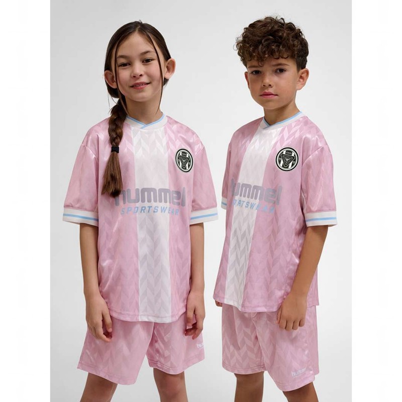 Hummel Jr Loose Fb Jersey S/S Korte Broek Kinderen Roze | 978281-273