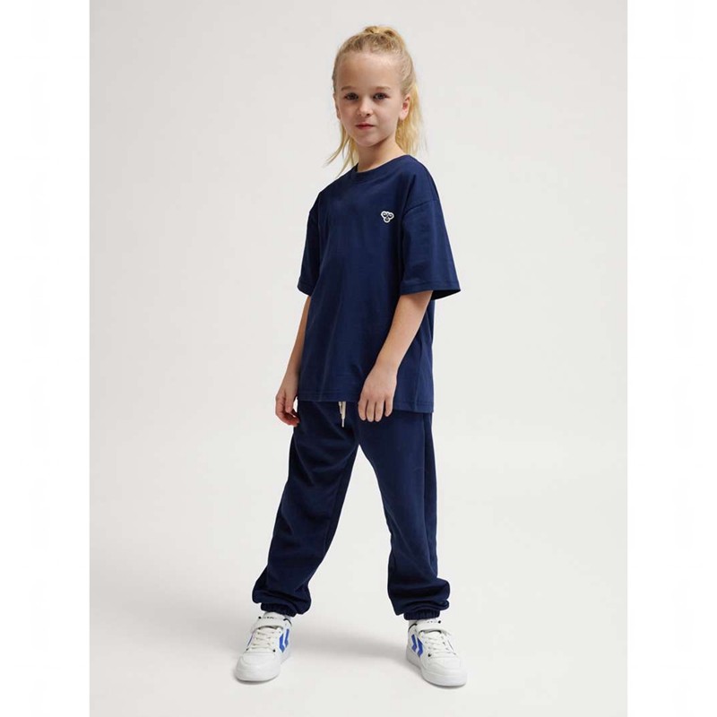 Hummel Jr Loose S/S Bee T-shirts Kinderen Donkerblauw | 663811-238