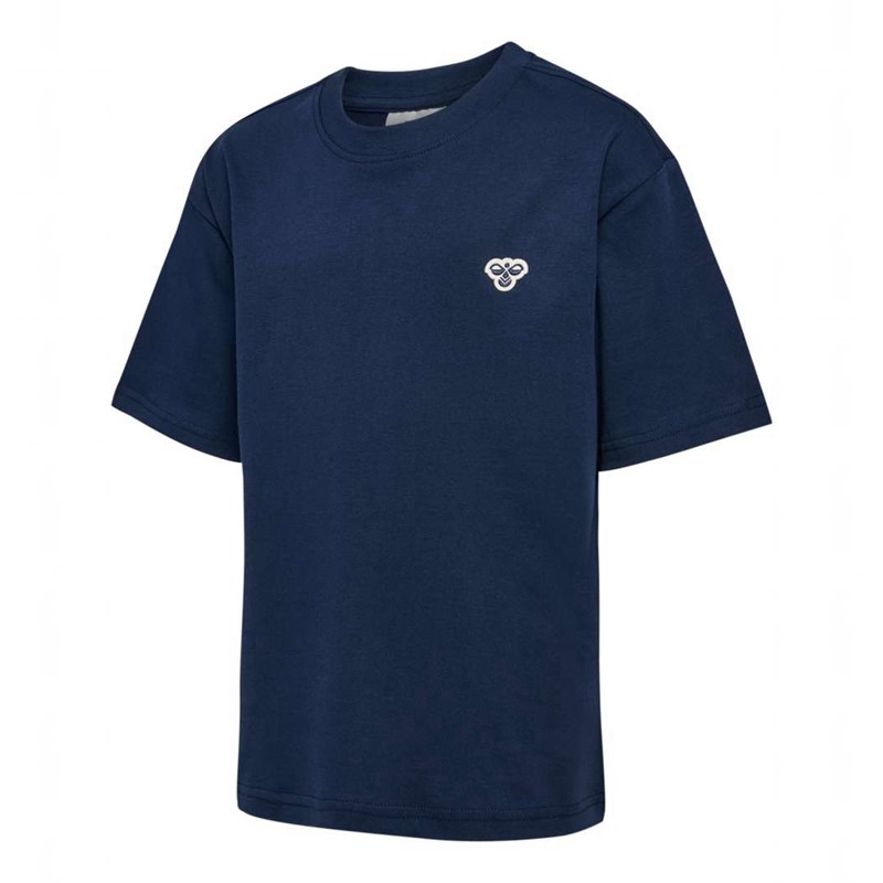 Hummel Jr Loose S/S Bee T-shirts Kinderen Donkerblauw | 663811-238
