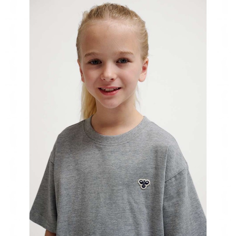 Hummel Jr Loose S/S Bee T-shirts Kinderen Grijs | 970861-502