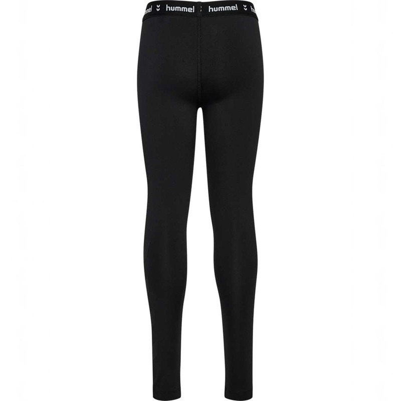 Hummel Jr Pulse Mid Waist Hardloopbroek Kinderen Zwart | 063247-485