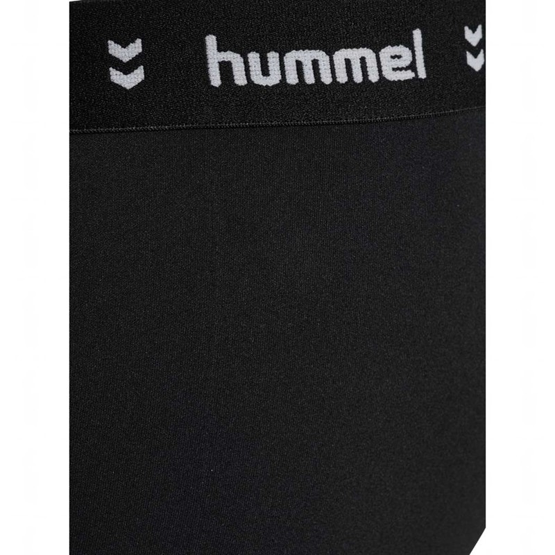 Hummel Jr Pulse Mid Waist Hardloopbroek Kinderen Zwart | 063247-485