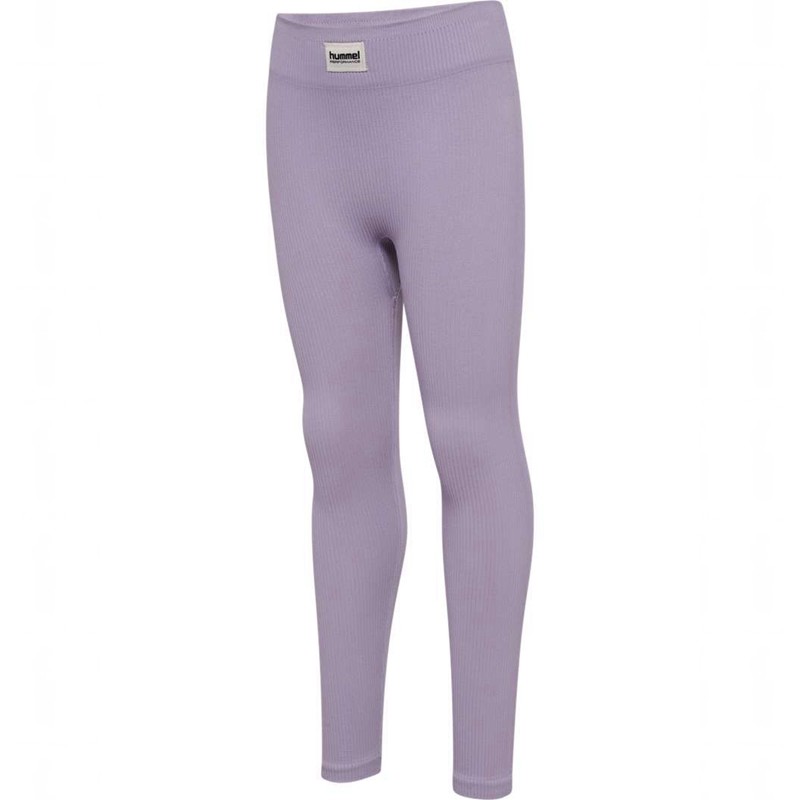 Hummel Jr Seamless Rib Mw Hardloopbroek Kinderen Lavendel | 330737-978