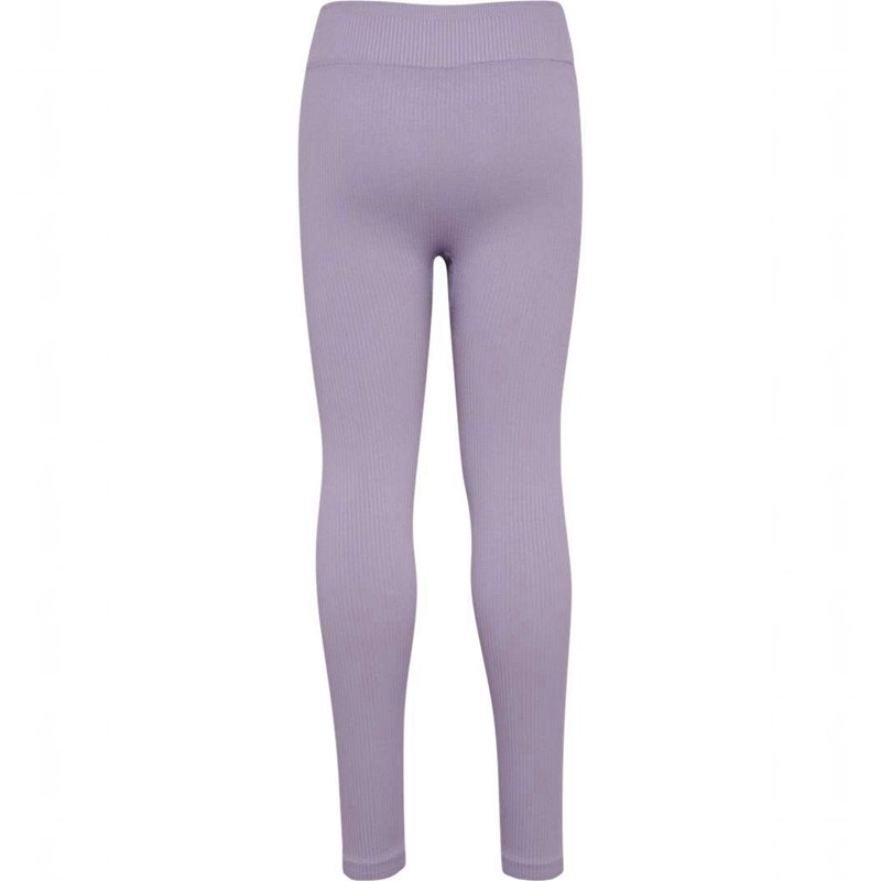 Hummel Jr Seamless Rib Mw Hardloopbroek Kinderen Lavendel | 330737-978