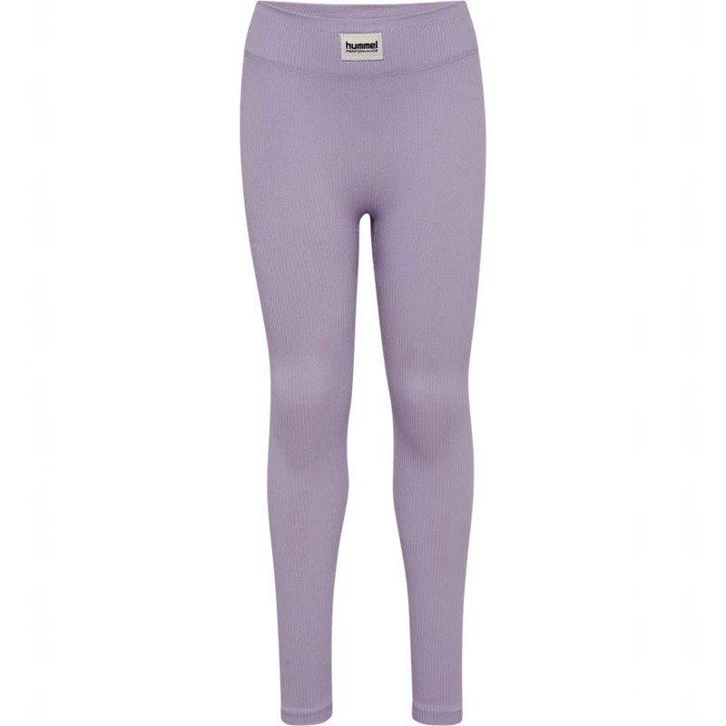 Hummel Jr Seamless Rib Mw Hardloopbroek Kinderen Lavendel | 330737-978