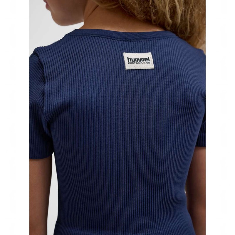 Hummel Jr Seamless Rib S/S T-shirts Kinderen Zwart | 000235-328