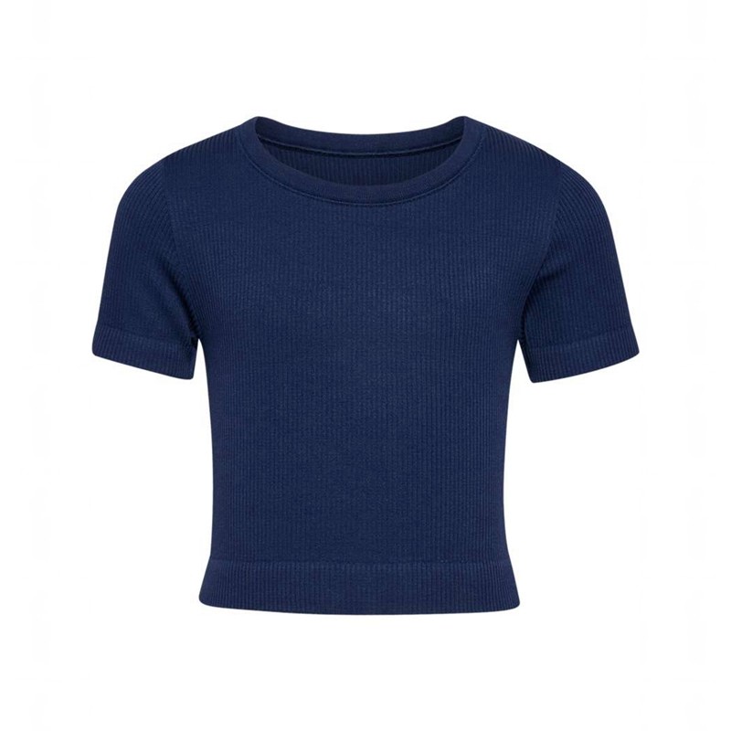 Hummel Jr Seamless Rib S/S T-shirts Kinderen Zwart | 000235-328