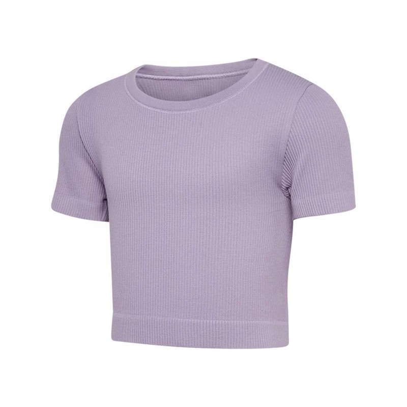 Hummel Jr Seamless Rib S/S T-shirts Kinderen Lavendel | 223947-341