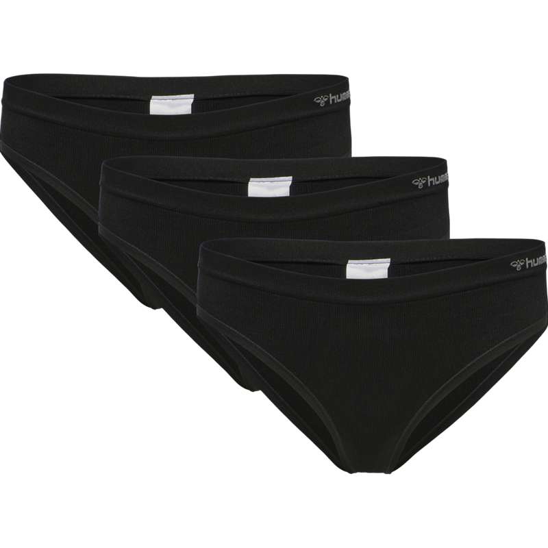 Hummel Juno 3 Pack Seamless String Dames Zwart | 107037-067