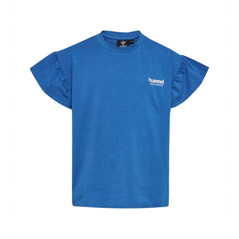 Hummel Kasandra S/S T-shirts Kinderen Blauw | 293129-933
