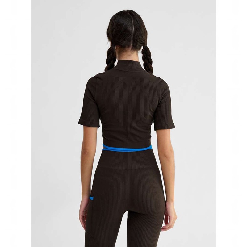 Hummel Knitteds Zip Tanktop Dames Chocola | 655218-379