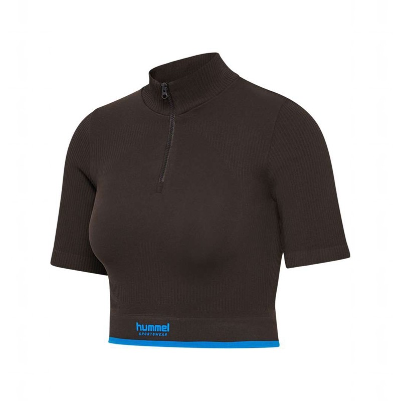 Hummel Knitteds Zip Tanktop Dames Chocola | 655218-379