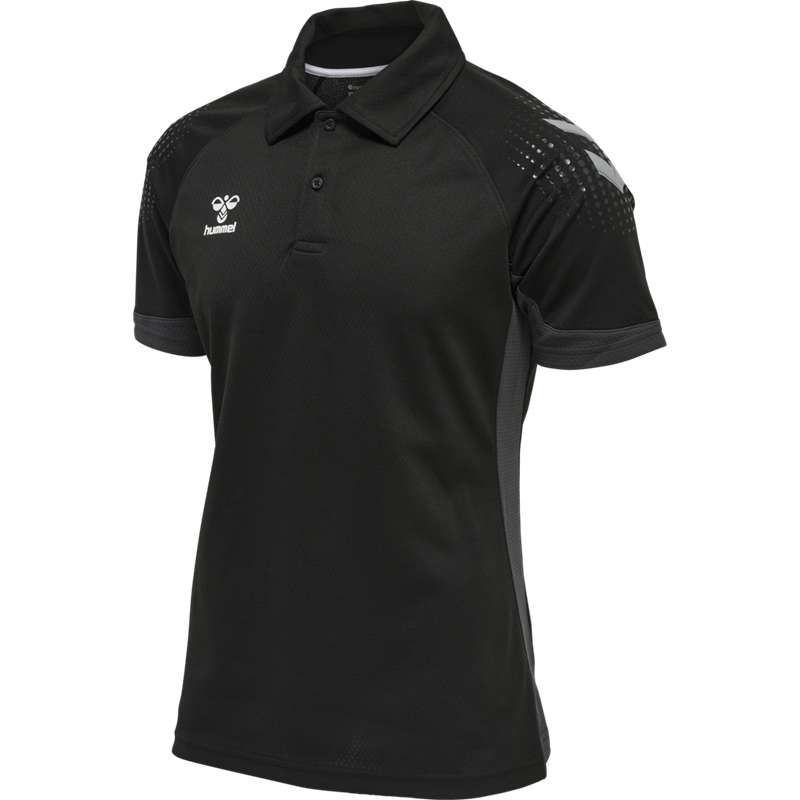 Hummel Lead Functional Poloshirt Heren Zwart | 548869-264
