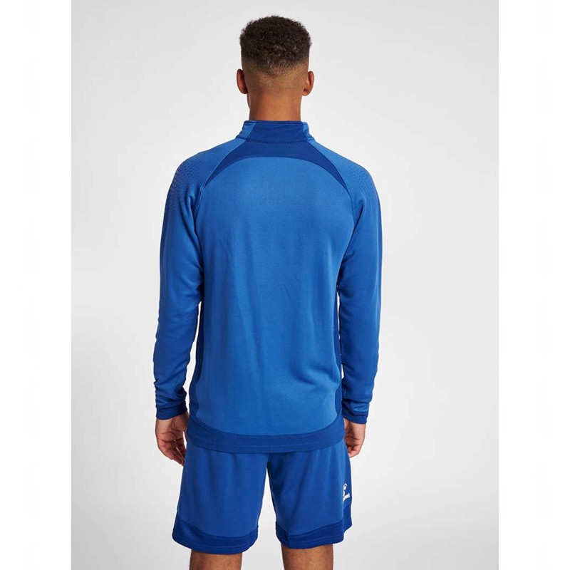 Hummel Lead Half Zip Hoodie Heren Blauw | 531298-180