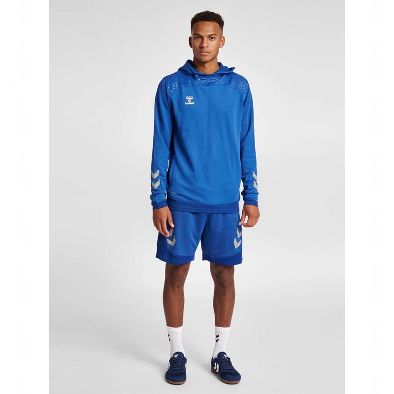 Hummel Lead Poly Hoodie Heren Blauw | 384946-180