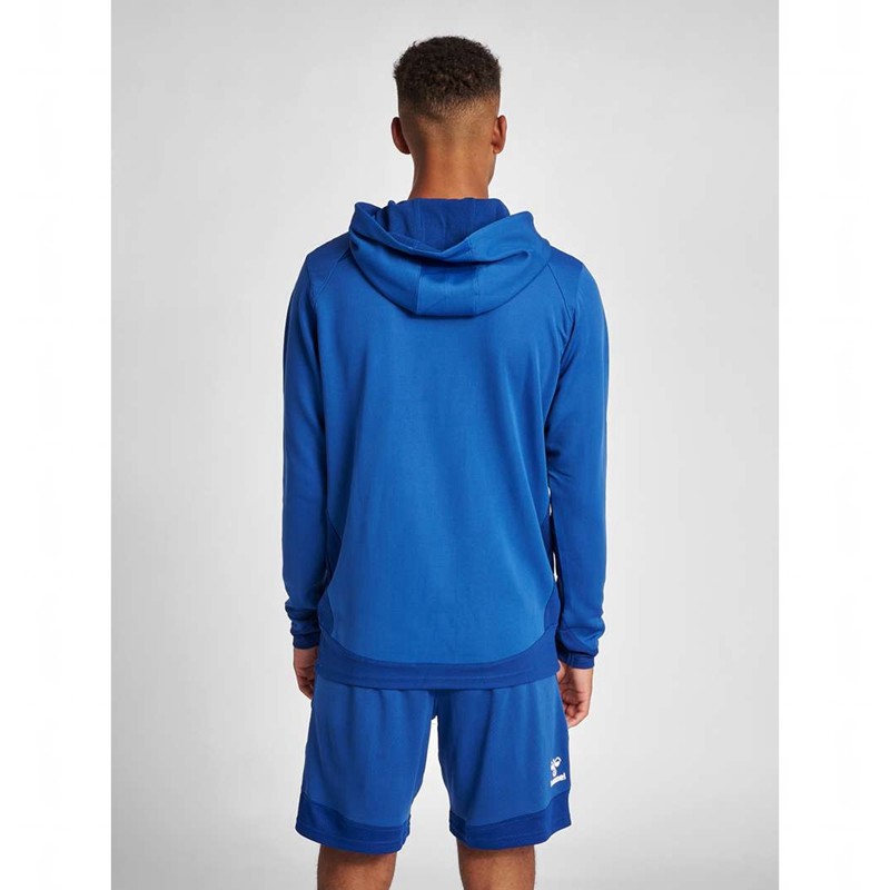 Hummel Lead Poly Hoodie Heren Blauw | 384946-180