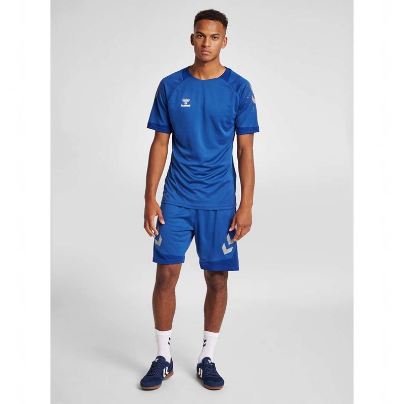 Hummel Lead Poly Korte Broek Heren Blauw | 977202-829
