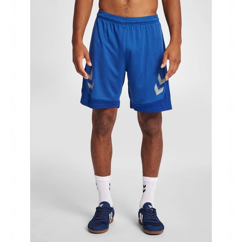 Hummel Lead Poly Korte Broek Heren Blauw | 977202-829