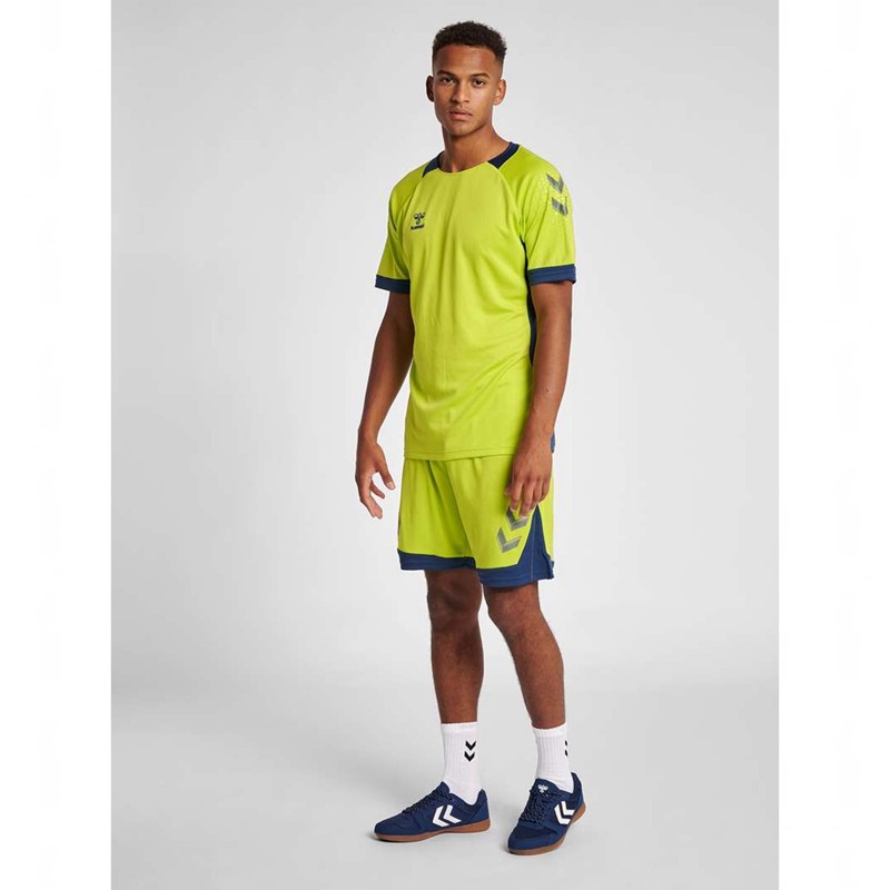 Hummel Lead Poly Korte Broek Heren Groen | 013078-661