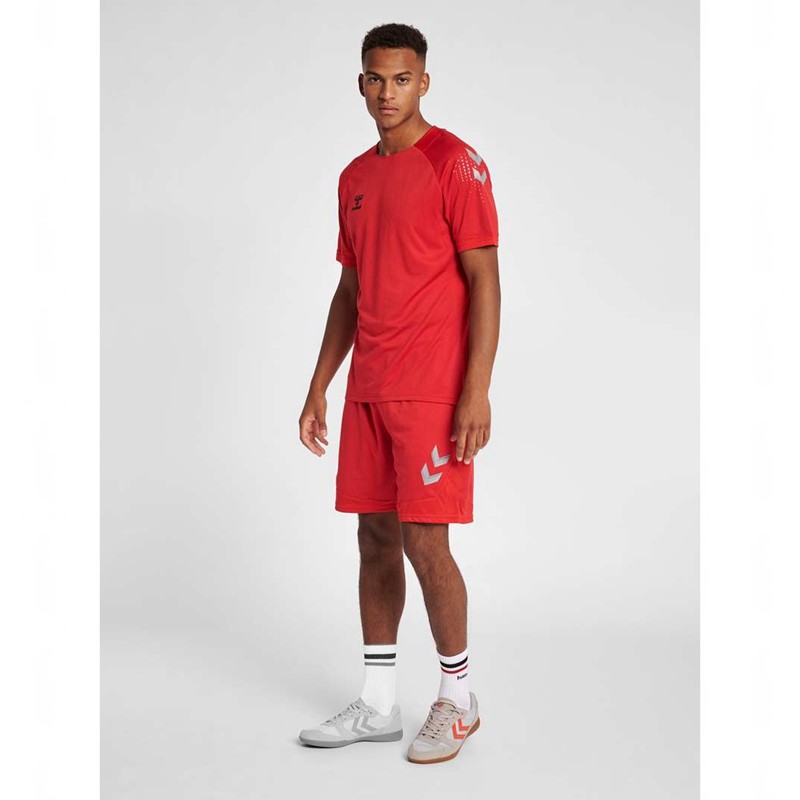 Hummel Lead Poly Korte Broek Heren Rood | 367113-365