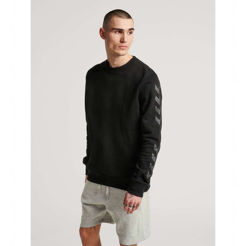 Hummel Legacy Chevron Sweatshirts Heren Zwart | 032319-155