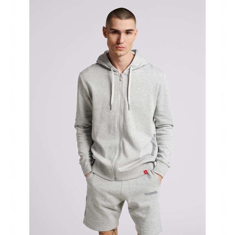 Hummel Legacy Zip T-shirts Heren Grijs | 054226-326