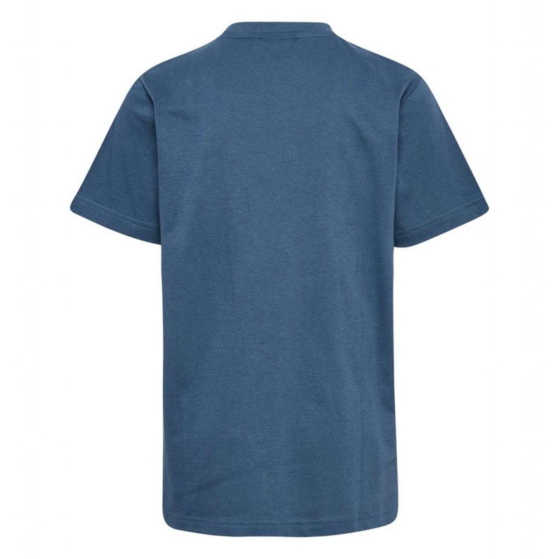 Hummel Leo S/S T-shirts Kinderen Blauw | 060686-170