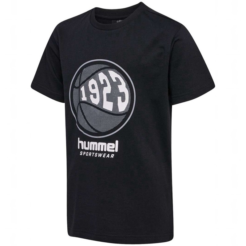 Hummel Leo S/S T-shirts Kinderen Zwart | 703582-036