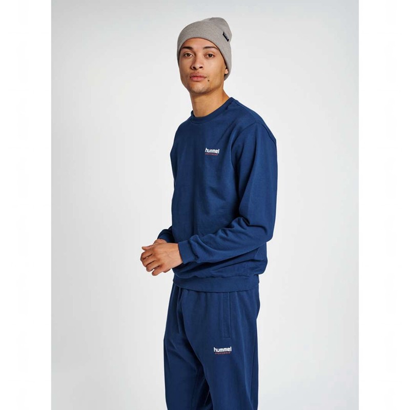 Hummel Lgc Austin Sweatshirts Heren Donkerblauw | 364387-529