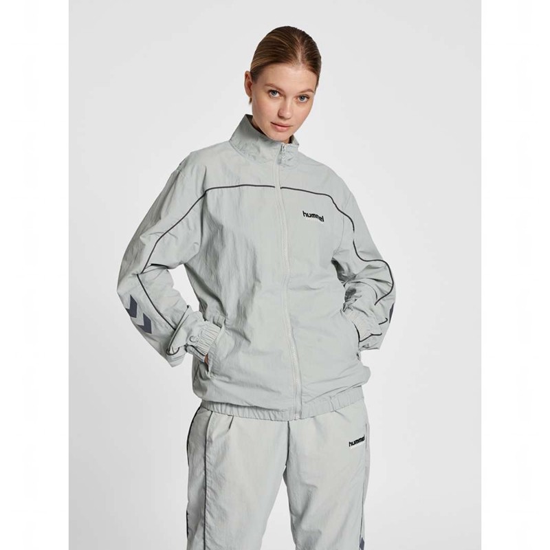 Hummel Lgc Celab Wov Zip Jassen Heren Grijs | 134612-875