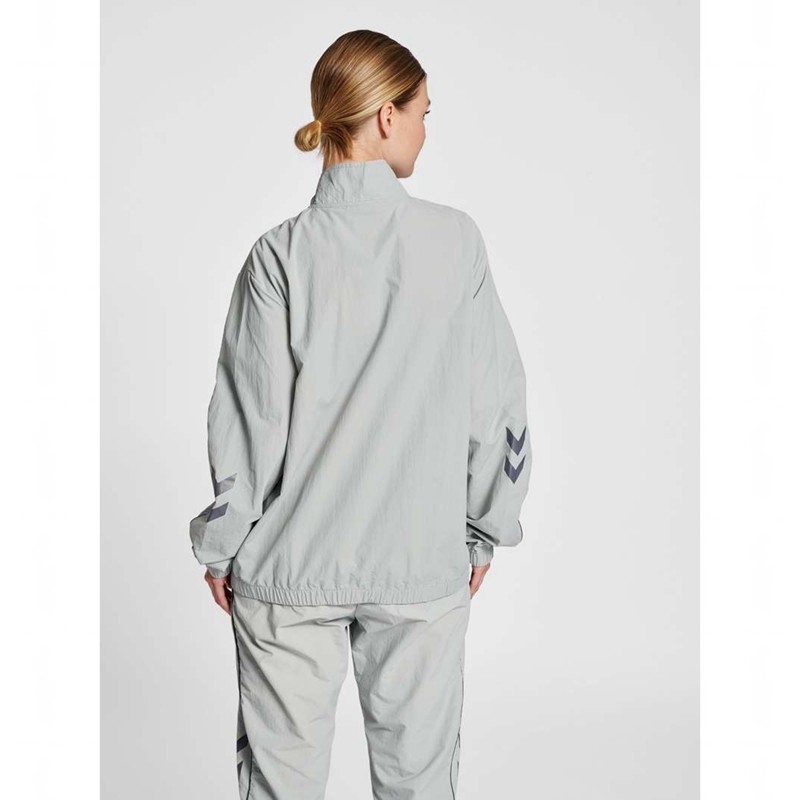 Hummel Lgc Celab Wov Zip Jassen Heren Grijs | 134612-875