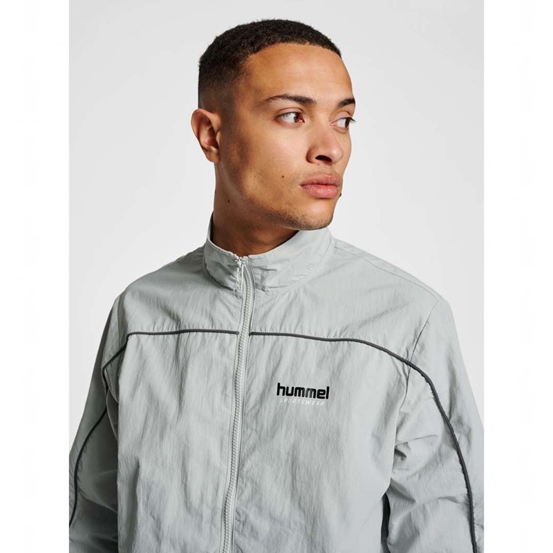 Hummel Lgc Celab Wov Zip Jassen Heren Grijs | 134612-875