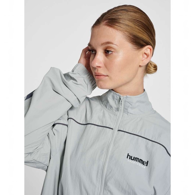 Hummel Lgc Celab Wov Zip Jassen Heren Grijs | 134612-875