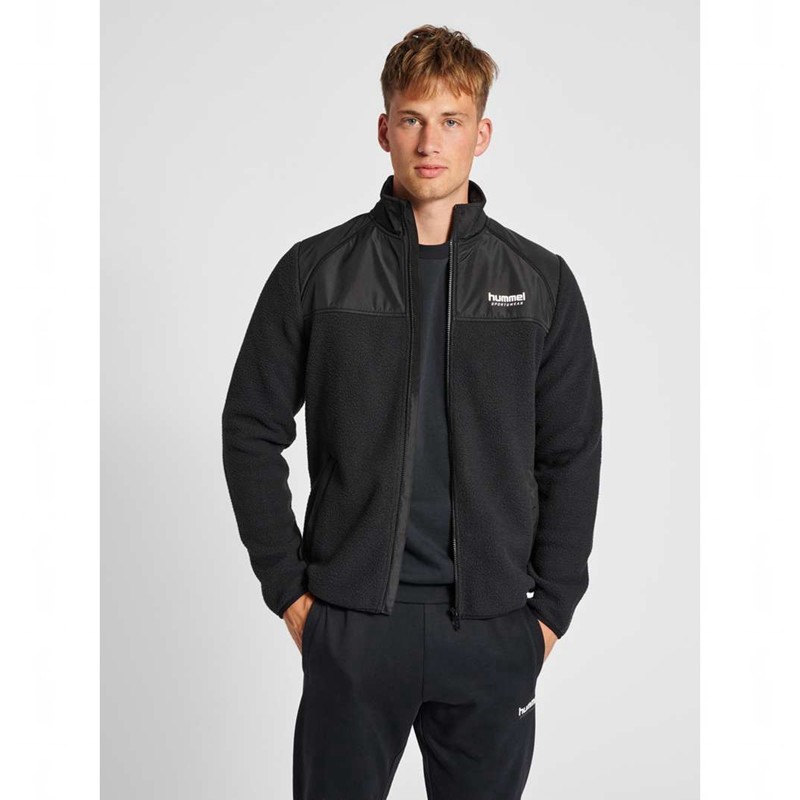 Hummel Lgc Charley Fleece Jassen Heren Zwart | 211493-054
