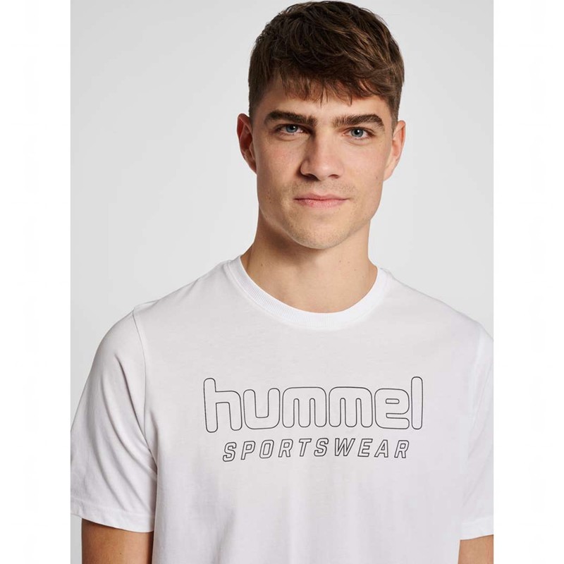 Hummel Lgc Joel T-shirts Heren Wit | 346934-126