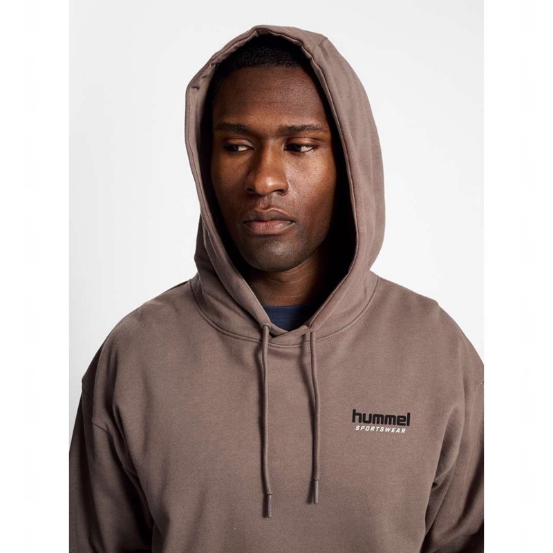Hummel Lgc Nate Hoodie Heren Bruin | 045774-490