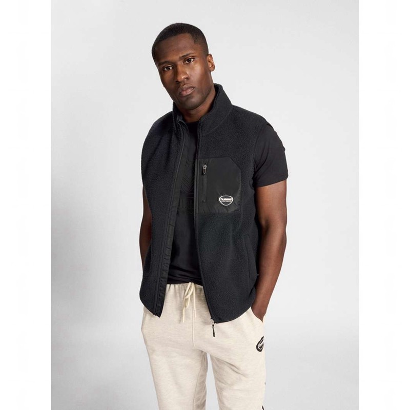 Hummel Lgc Oliver Fleece Vest Heren Zwart | 605154-050