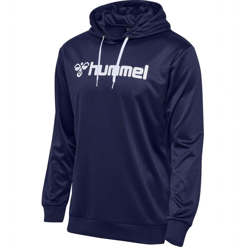Hummel Logo Hoodie Heren Donkerblauw | 871564-079