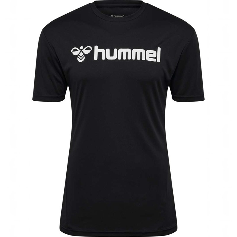 Hummel Logo S/S Jersey Heren Zwart | 847362-280