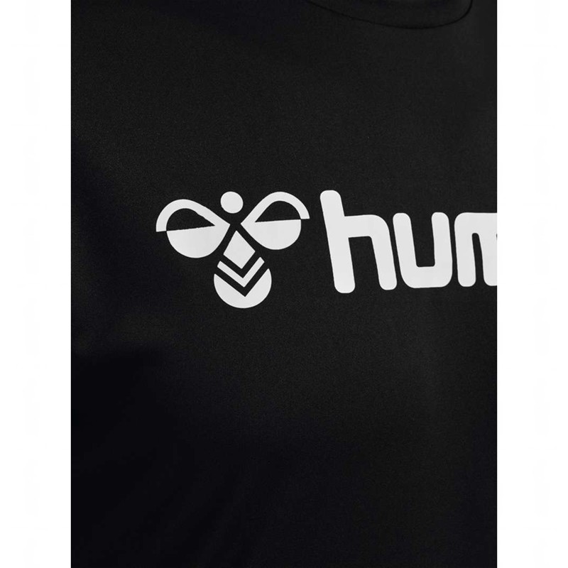 Hummel Logo S/S Jersey Heren Zwart | 847362-280