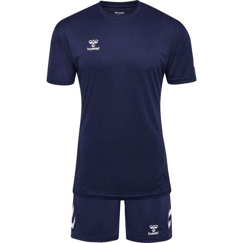 Hummel Logo T-shirts Heren Donkerblauw | 603154-571