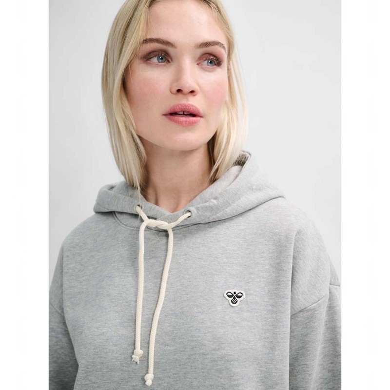 Hummel Loose Bee Hoodie Dames Grijs | 705174-804