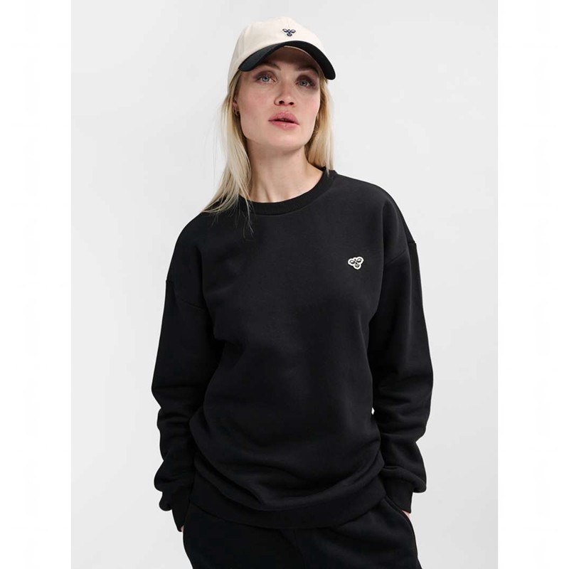 Hummel Loose Crewneck Bee Sweatshirts Heren Zwart | 853692-305