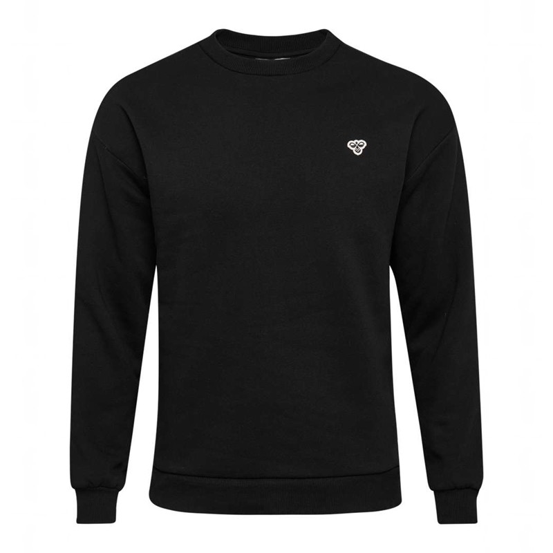 Hummel Loose Crewneck Bee Sweatshirts Heren Zwart | 853692-305