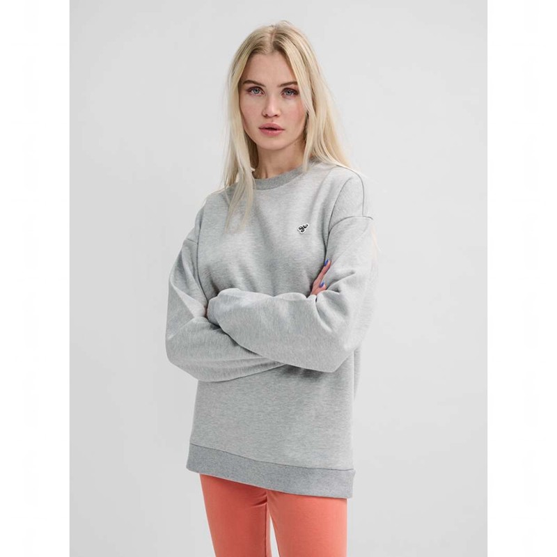 Hummel Loose Crewneck Bee Sweatshirts Heren Grijs | 250689-389