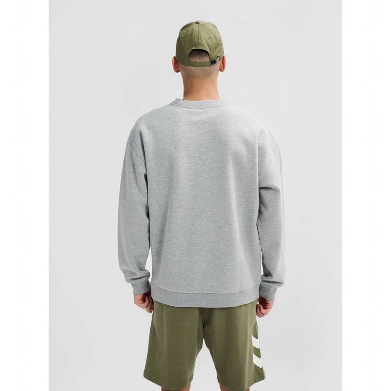 Hummel Loose Crewneck Bee Sweatshirts Heren Grijs | 250689-389