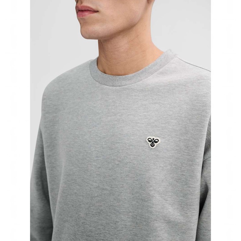Hummel Loose Crewneck Bee Sweatshirts Heren Grijs | 250689-389