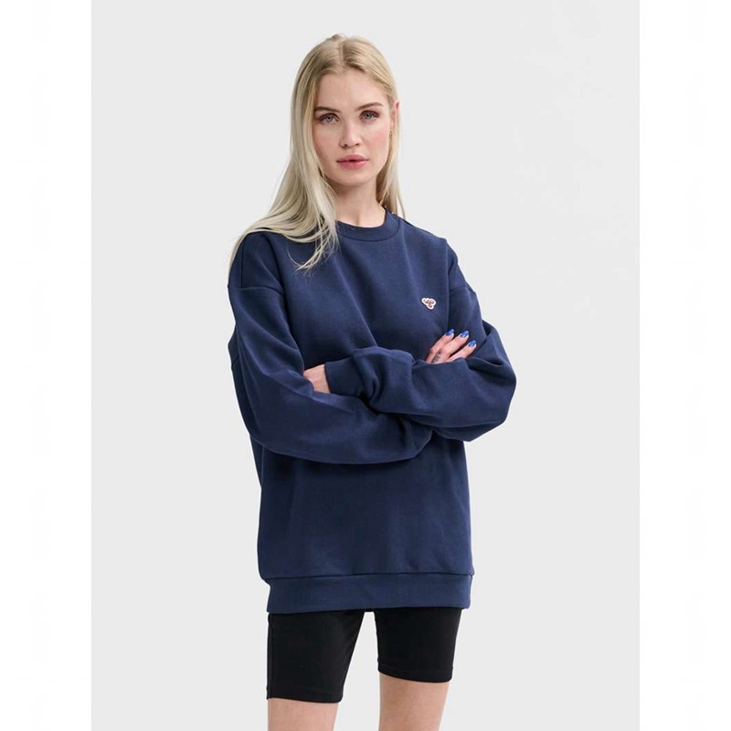 Hummel Loose Crewneck Bee Sweatshirts Heren Donkerblauw | 748956-168